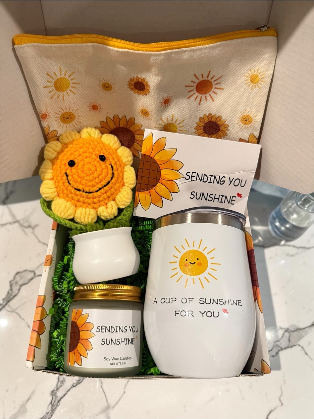 Hello Sunshine Sunflower Gift Box NWT - Picture 3 of 3
